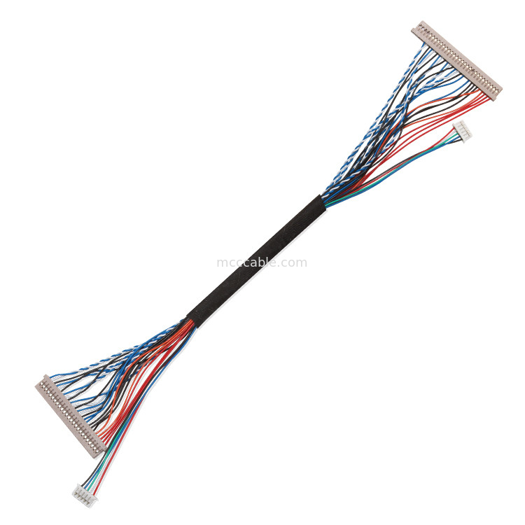 लैपटॉप lvds डिस्प्ले कनेक्टर के लिए 250V 20 पिन Lvds केबल  Df14 से Df14