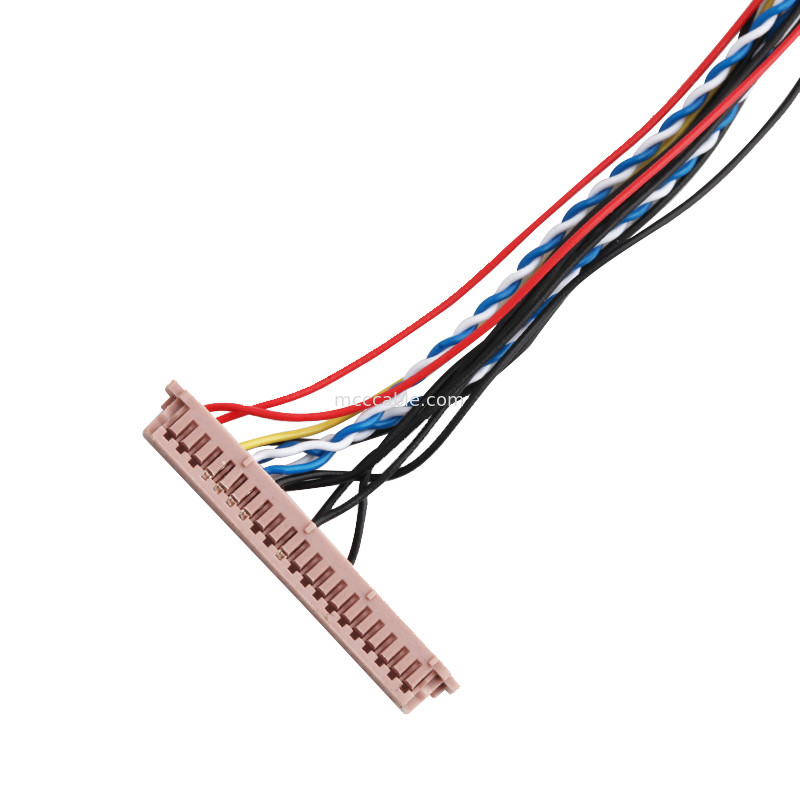 ISO14001 Lvds एलसीडी केबल असेंबली 20453-230T से PH2.0 PHR-6P 1255H-2