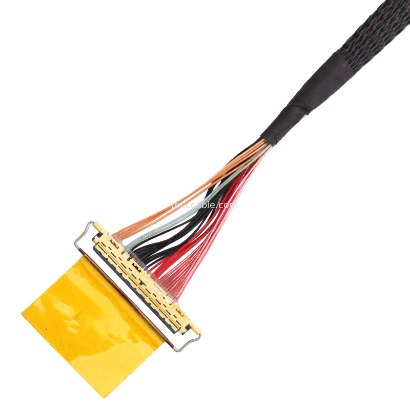 36AWG Lvds केबल असेंबली I  20453-240t-01 से 20453-240t-01 40P 0.4 मिमी पिच