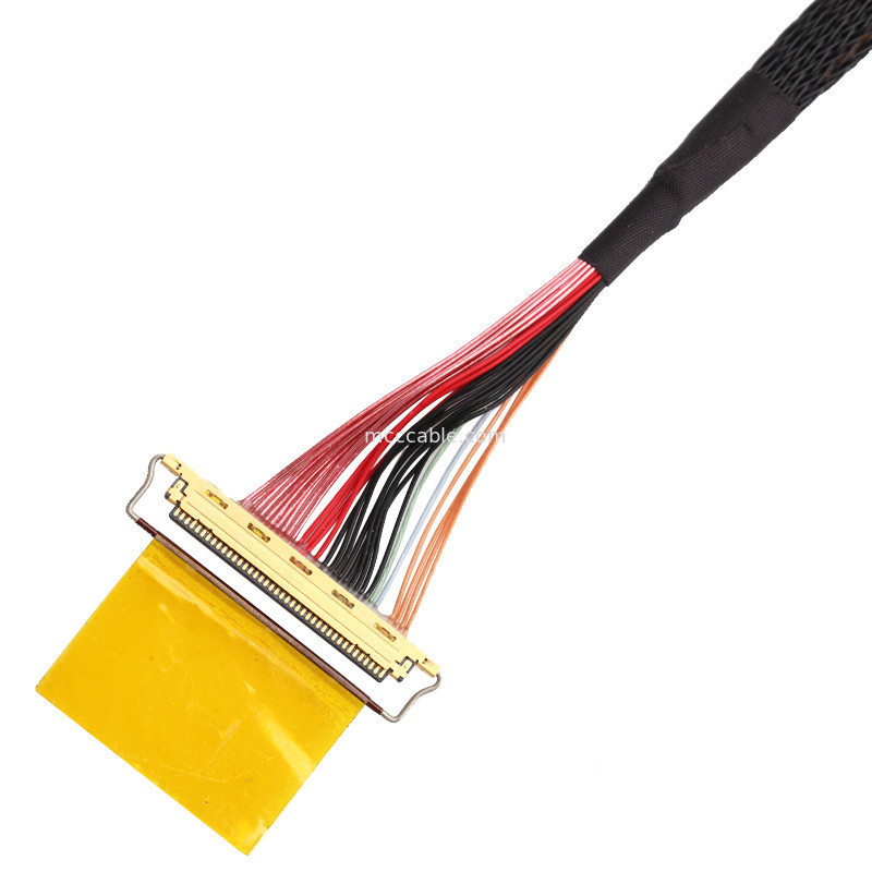 36AWG Lvds केबल असेंबली I  20453-240t-01 से 20453-240t-01 40P 0.4 मिमी पिच