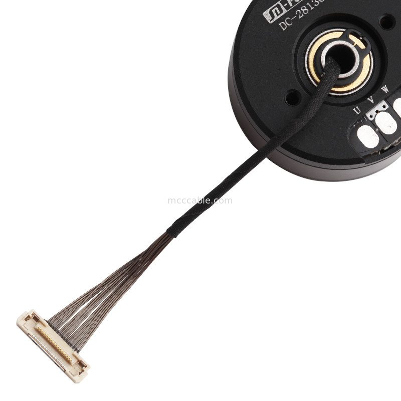 कस्टम DF36C-15P-0.4SD से DC-2813C वायर हार्नेस LVDS EDP केबल जिम्बल कैमरा के लिए