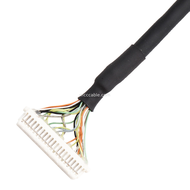 0.5mm पिच ACES 50204-040 1 1-002 से JST SHDR-40V-SB LVDS केबल असेंबली