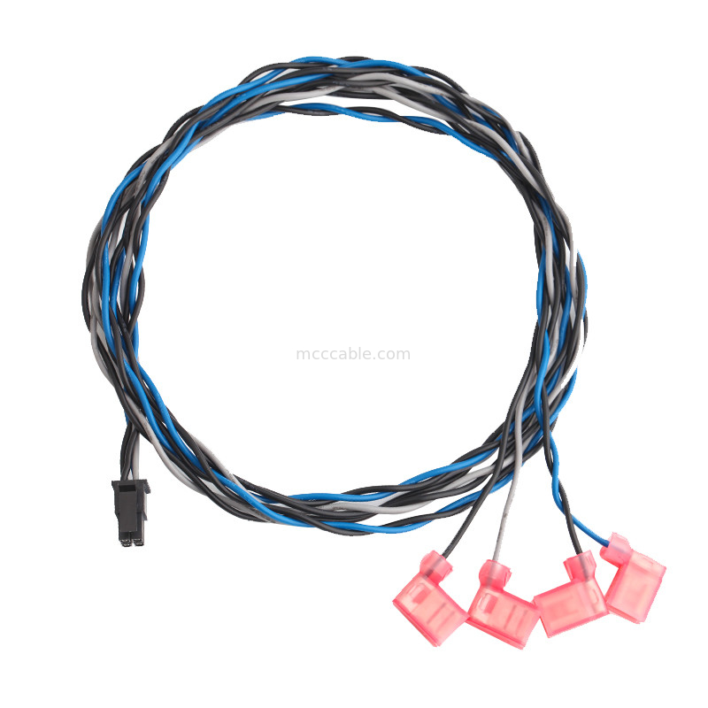 TE 2-520129-2 से Molex 0430250408 माइक्रो फ़िट 3.0 रिसेप्टकल डुअल रो वायर केबल असेंबली