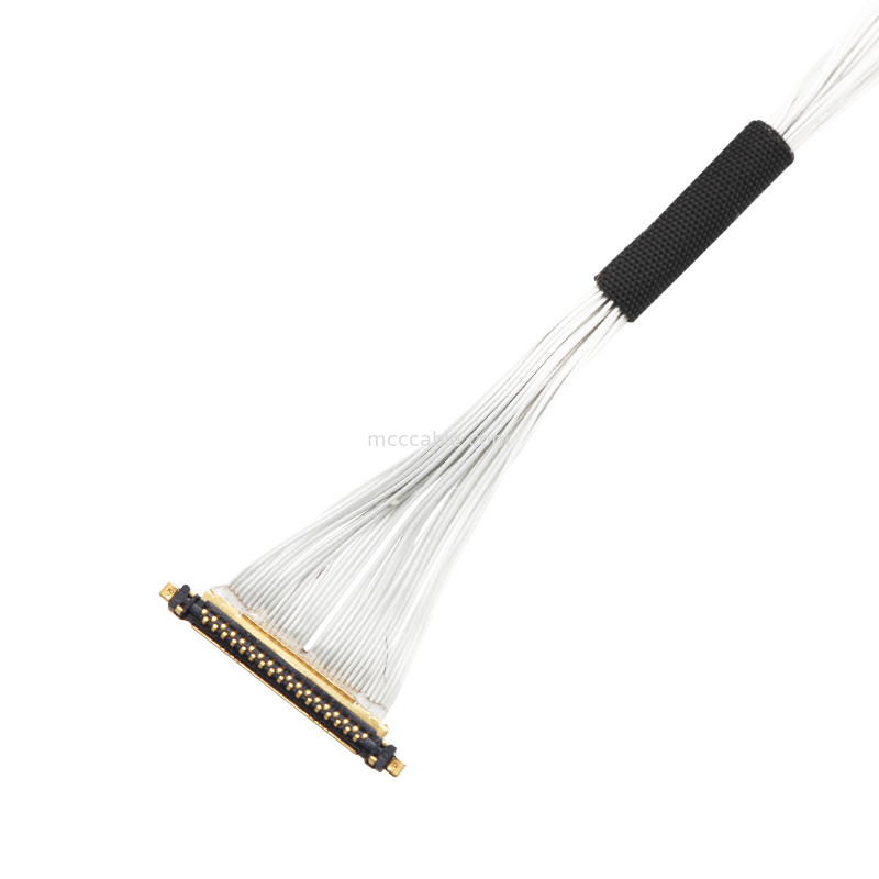 यूएवी केबल असेंबली Lvds Edp केबल असेंबली 0.25 मिमी पिच 20531-034T-02 To Jst Auhr-05v-H 34 पिन माइक्रो समाक्षीय केबल