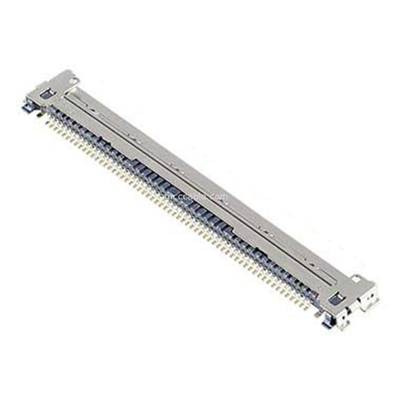 60P  CAF 20858-060T-01 0.4 मिमी पिच, क्षैतिज युग्मन प्रकार FPC प्लग कनेक्टर यांत्रिक लॉक के साथ
