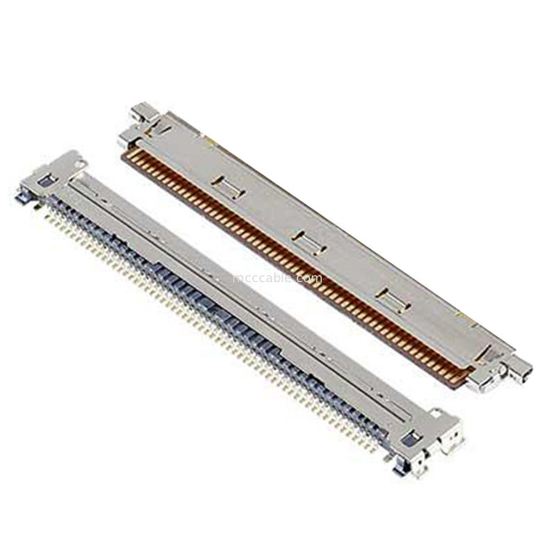 60P  CAF 20858-060T-01 0.4 मिमी पिच, क्षैतिज युग्मन प्रकार FPC प्लग कनेक्टर यांत्रिक लॉक के साथ