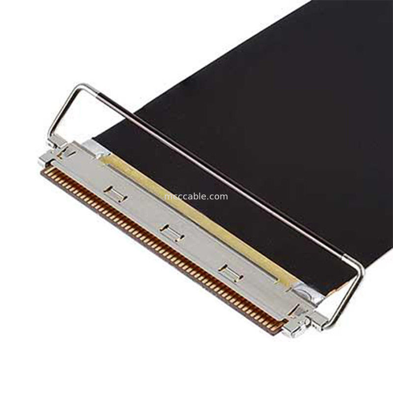 60P  CAF 20858-060T-01 0.4 मिमी पिच, क्षैतिज युग्मन प्रकार FPC प्लग कनेक्टर यांत्रिक लॉक के साथ