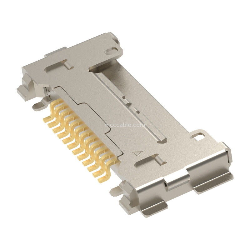 12Pin 20633-212T-01S प्लग फॉर माइक्रो कोएक्सियल केबल असेंबली 0.4 मिमी पिच क्षैतिज संभोग प्रकार