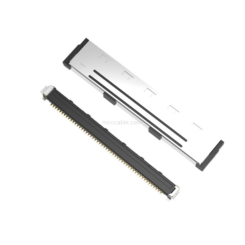 50P Lvds माइक्रो कोएक्सियल केबल 20437-050T-01 0.5 मिमी पिच, वर्टिकल पैटिंग प्रकार माइक्रो-कोक्सियल कनेक्टर