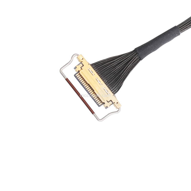Oem Lvds केबल असेंबली 0.5mm पिच 20453-220t-03 हॉरिजॉन्टल मेटिंग टाइप माइक्रो-कोएक्सियल कनेक्टर