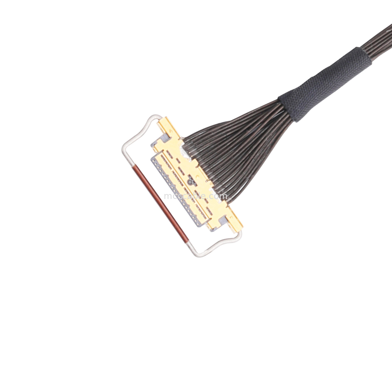 Oem Lvds केबल असेंबली 0.5mm पिच 20453-220t-03 हॉरिजॉन्टल मेटिंग टाइप माइक्रो-कोएक्सियल कनेक्टर