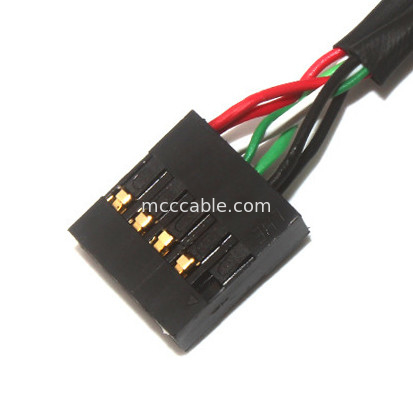 10 पिन 30AWG 2.54mm पिच Molex केबल असेंबली 150mm लंबाई Molex 22-55-2101