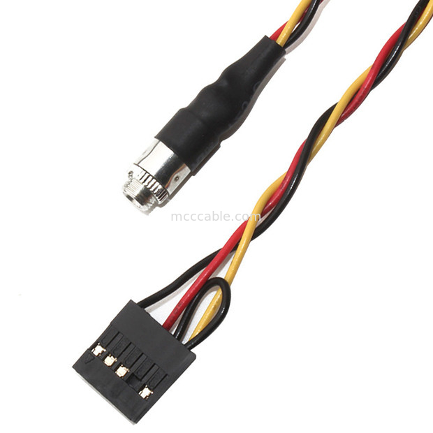 Molex 22 55 2101 कस्टम केबल हार्नेस 2.54 मिमी पिच 3.5 मिमी पैनल माउंट ऑडियो जैक