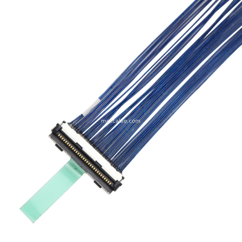 0.5mm पिच  30P माइक्रो समाक्षीय केबल Lvds समाक्षीय केबल DF80D-30P-0.5SD