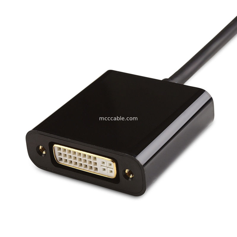 OEM/ODM एलवीडी केबल असेंबली मिनी डिस्प्लेपोर्ट टू डीवीआई 3 इन 1 एडाप्टर कनेक्टर