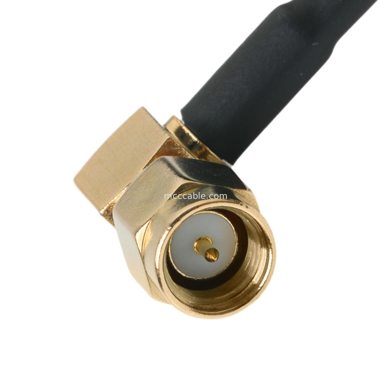 Ip67 Rohs कस्टम कोएक्स केबल Ra Sma प्लग राइट एंगल प्लग Rg316 Oem / Odm