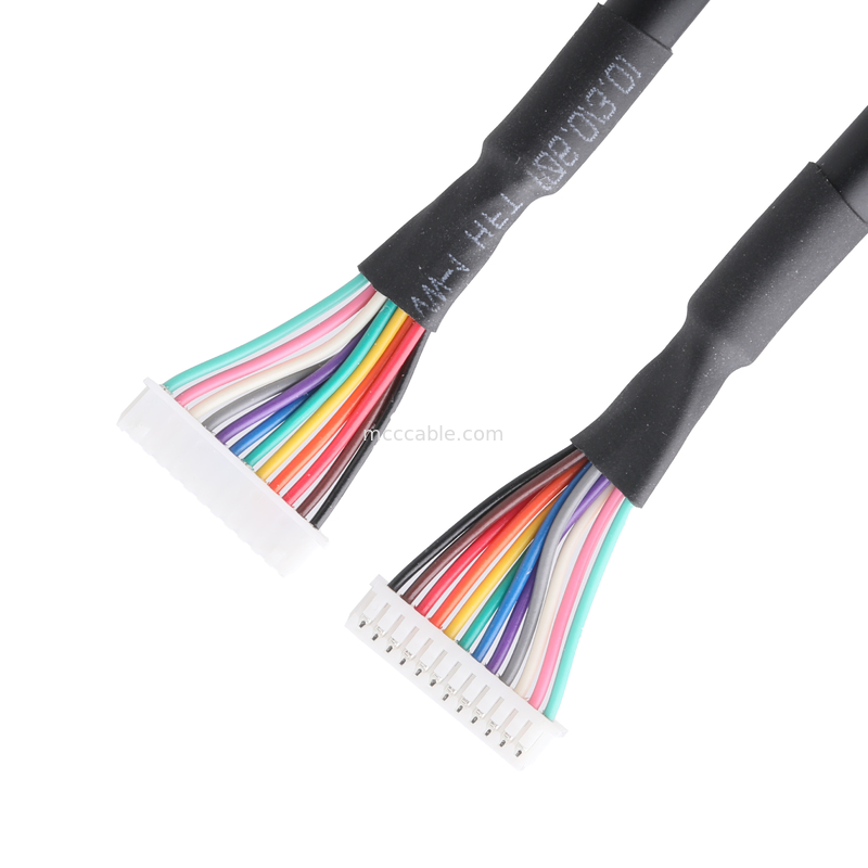 MX1.25-12P Lvds केबल असेंबली HSGWP/N 1025-H-12P-N-HF UL20276 28AWG*12C OD 5.5mm