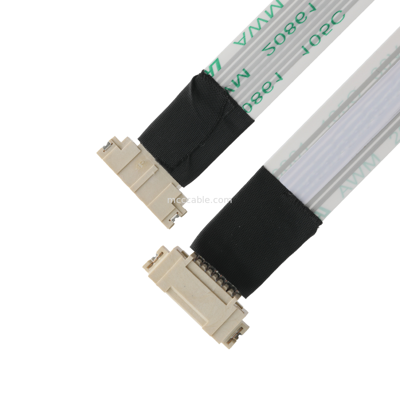 ROHS FFP/FPC 6Pin सफेद IS100-L08T-C46-C से HS100-L08N-N62 काला पिच 1.0 मिमी OEM/ODM