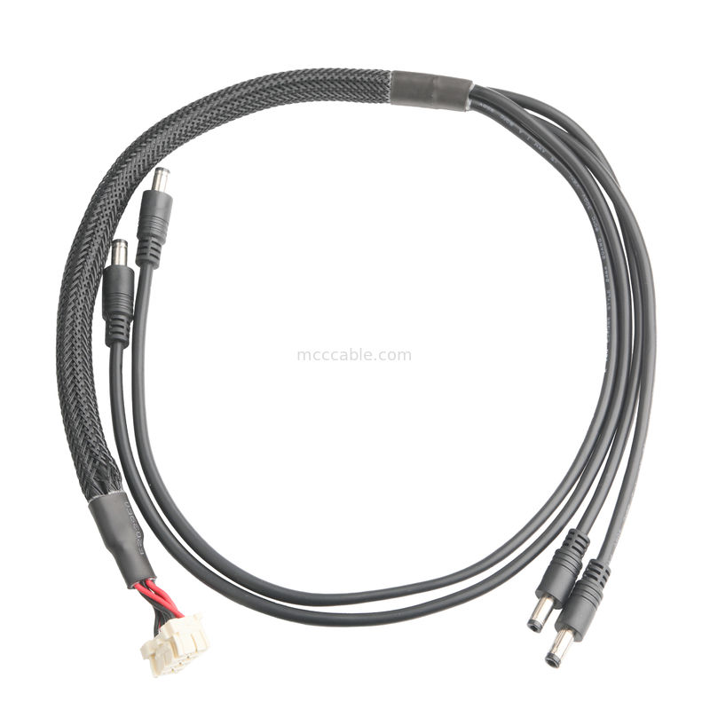 एचआरएस केबल कनेक्टर 1-1971905-4 HSG*1PCS AND To DC Plug 2.5*5.5mm Solder Type पीवीसी उपस्थिति मोल्डिंग