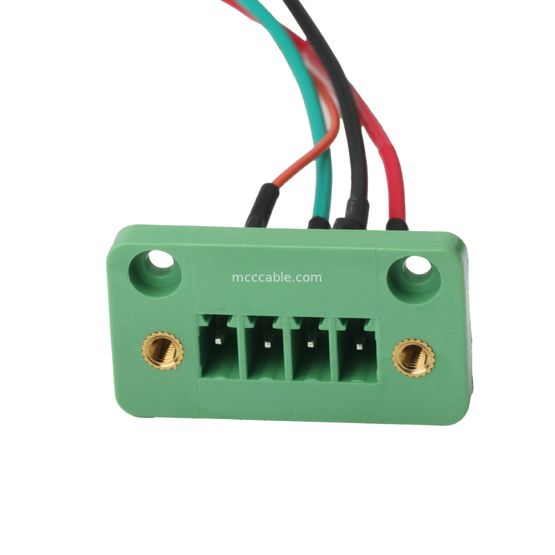 DFK-MC JL15CDGV-3.81 4Pin से MX1.25-12Pin और UL लोबल दीवार के माध्यम से टर्मिनल ब्लॉक