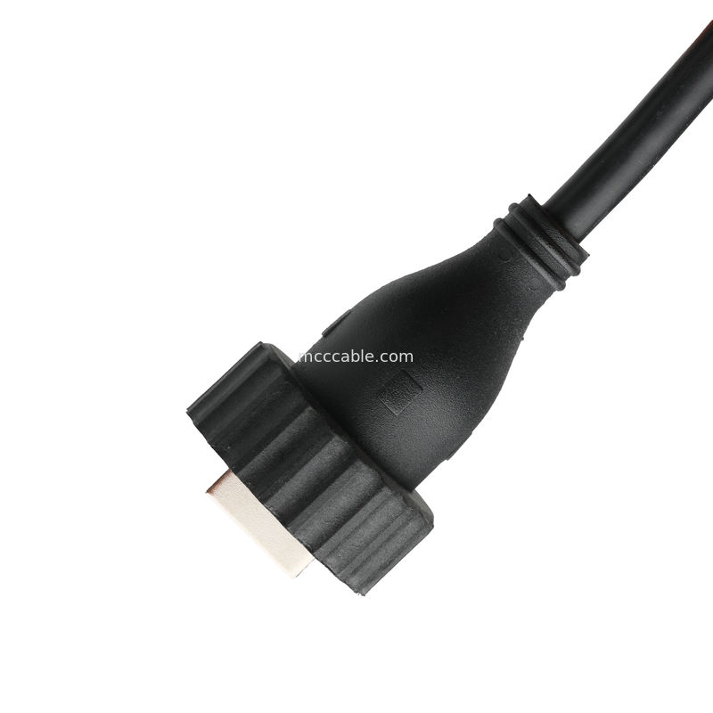 USB2.0 प्रकार A पुरुष प्रकार M वाटरप्रूफ इंटरफ़ेस USB2.0 केबल वाहन के लिए औद्योगिक स्थिर डेटा कनेक्शन केबल के लिए