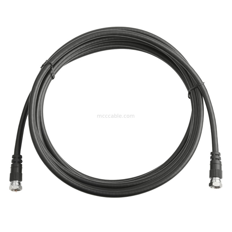 आरएफ समाक्षीय केबल कनेक्टर आरजी-59 दोहरे सिर कनेक्टर एंटीना रिसेप्शन/वाईफाई सिग्नल