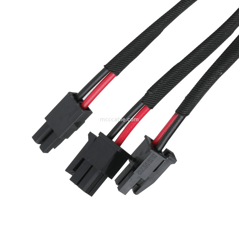 TER MOLEX 430250610 ऑटोमोबाइल इलेक्ट्रिकल उपकरण के लिए तार हार्नेस के लिए 6Pin कस्टम सहअक्ष असेंबली