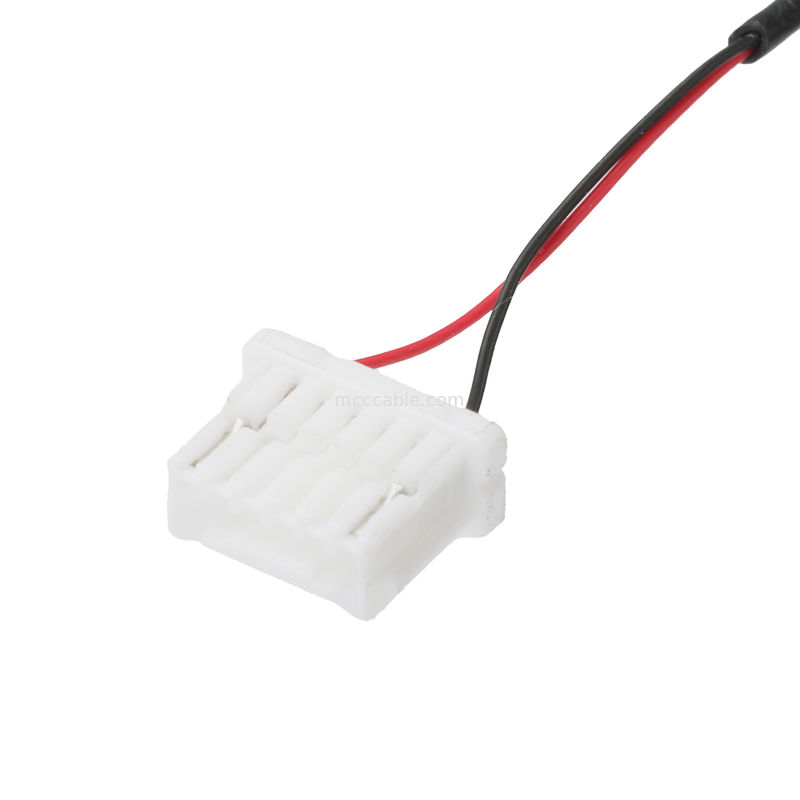 जेएसटी वायर हार्नेस 0.8 मिमी पिच 2 पी संपर्क चेहरा ऊपर NSHR-6P 1.0 मिमी बंधन रिसेप्टेबल डिस्कनेक्ट करने योग्य क्रिम