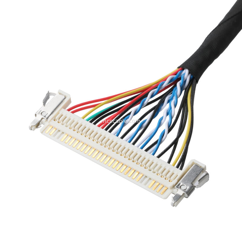 JAE FI-X30HL 30P 1.0mm पिच को JAE FI-S20S 20P और SHLP-6P एलवीडीएस केबल असेंबली OEM/ODM