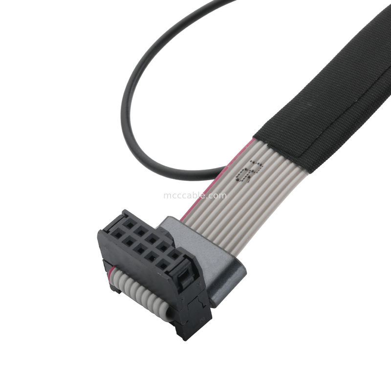 आईडीसी एफसी-10पी और टीईआर एम4 पिच 1.27 मिमी रिंग तार UL2651 28AWG केबल OEM/ODM के साथ ग्राउंड केबल कनेक्टर