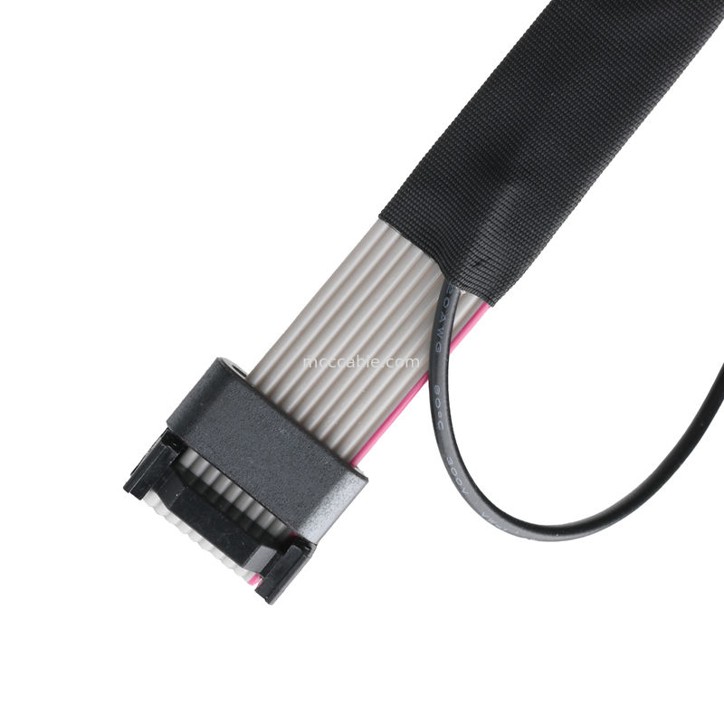 आईडीसी एफसी-10पी और टीईआर एम4 पिच 1.27 मिमी रिंग तार UL2651 28AWG केबल OEM/ODM के साथ ग्राउंड केबल कनेक्टर