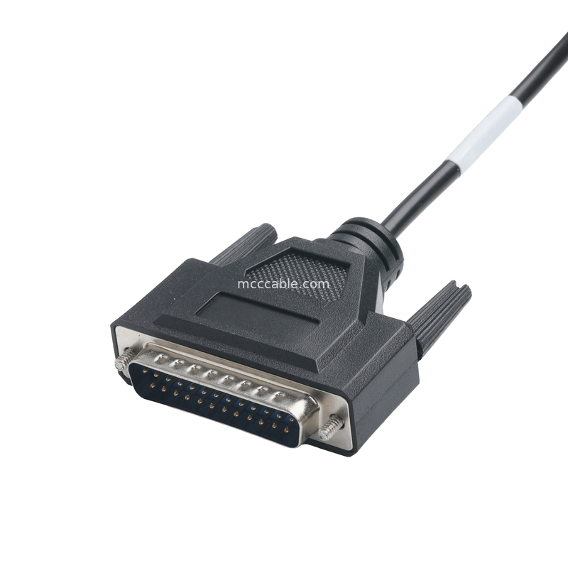 CLEAR पीवीसी 30P D-SUB FEMALE से GX12 M12-2P कनेक्टर कस्टम केबल असेंबली कनेक्टर्स OEM/ODM