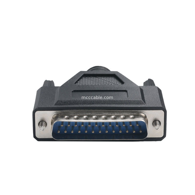 CLEAR पीवीसी 30P D-SUB FEMALE से GX12 M12-2P कनेक्टर कस्टम केबल असेंबली कनेक्टर्स OEM/ODM