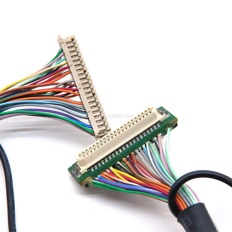DF9 41P औद्योगिक ग्रेड मेडिकल वायर हार्नेस  DF9 41 पिन स्क्रीन डिस्प्ले केबल महिला हॉट प्रेस फ्लैट कनेक्ट