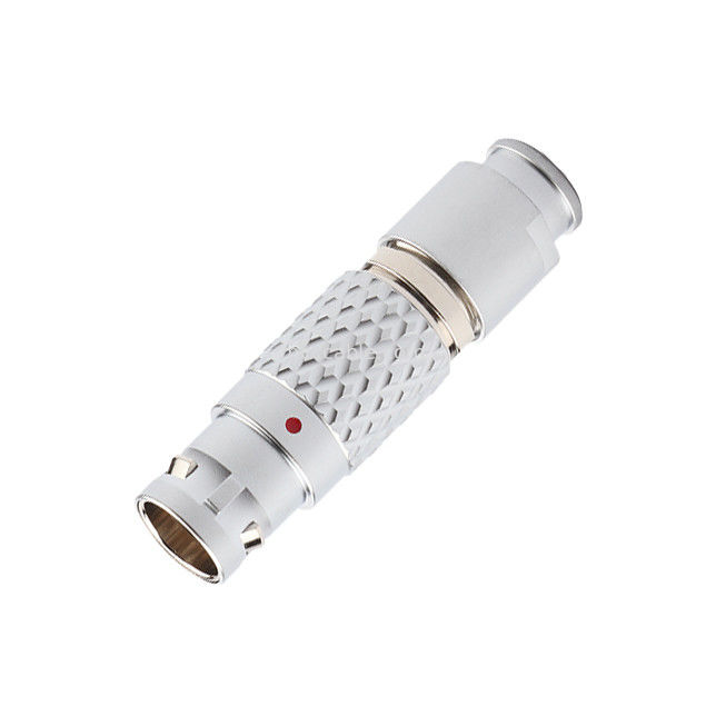 पुश-प्लग स्व-लॉकिंग कनेक्टर LEB श्रृंखला FGG.1B 7Pin पुरुष विमानन प्लग औद्योगिक परिपत्र कनेक्टर