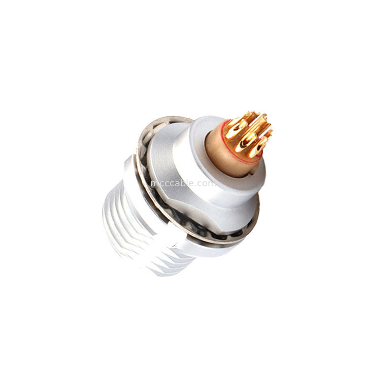 घुमावदार जलरोधी श्रृंखला पुश-ट्रल स्व-लॉकिंग Z3 8Pin चेसिस कनेक्टर के बाहरी निर्धारण के लिए