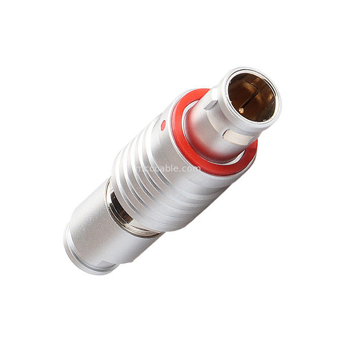 पुश-प्लग स्व-लॉकिंग T6 सील प्लग IP54 इंडस्ट्रियल कनेक्टर, सर्कुलर वाटरप्रूफ कनेक्टर एम बी सीरीज