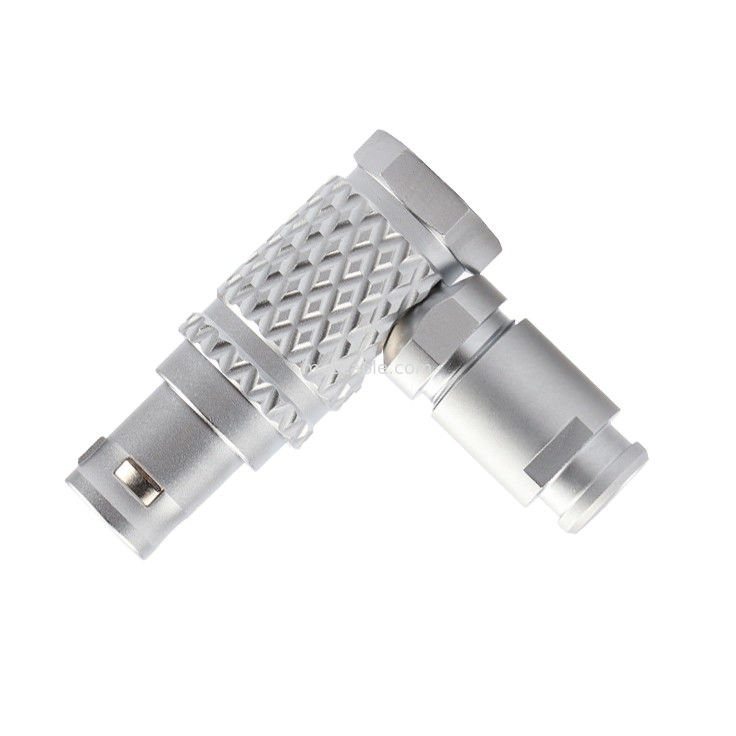 90° कोण प्लग T3 5Pin B सीरीज सर्कुलर पुश-ट्रल सेल्फ-लॉकिंग कनेक्टर औद्योगिक नियंत्रण के लिए