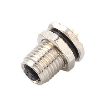 परिपत्र कनेक्टर M5 कोड-ए 4Pin जलरोधक श्रृंखला महिला मैट के साथ M5 पैनल फ्लैंज पीसीबी पुरुष सॉकेट