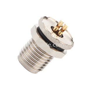 औद्योगिक परिपत्र जलरोधी कनेक्टर M5 कोड-ए 4Pin पैनल फ्लैंज पीसीबी महिला सॉकेट IP67