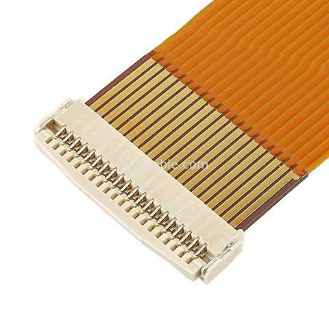 0.5 मिमी पिच एफपीसी लचीला फ्लैट केबल  MINIFLEX 5-BFN II 20542-020E-01 सिग्नल पिन के लिए