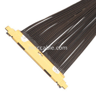 40P UL11130 46AWG माइक्रो कोएक्सियल केबल असेंबली 20531-040t-02 आईडीसी फोर्मिंग OEM/ODM