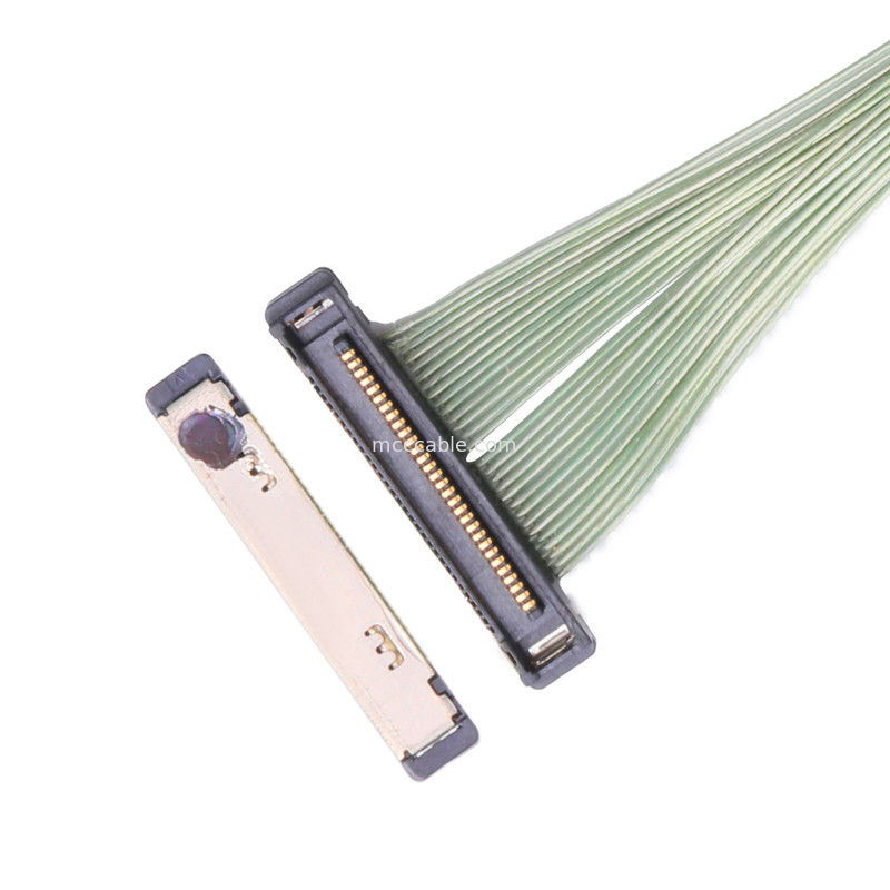 35P माइक्रो कोएक्सियल केबल 20380-035t-06 एलवीडीएस कनेक्टर 0.4 मिमी पिच राइट एंगल