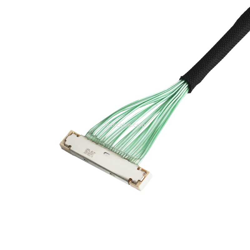 कनेक्टर यूएवी केबल असेंबली Lvds Edp केबल असेंबली DF36-25P-0.4SD माइक्रो समाक्षीय केबल