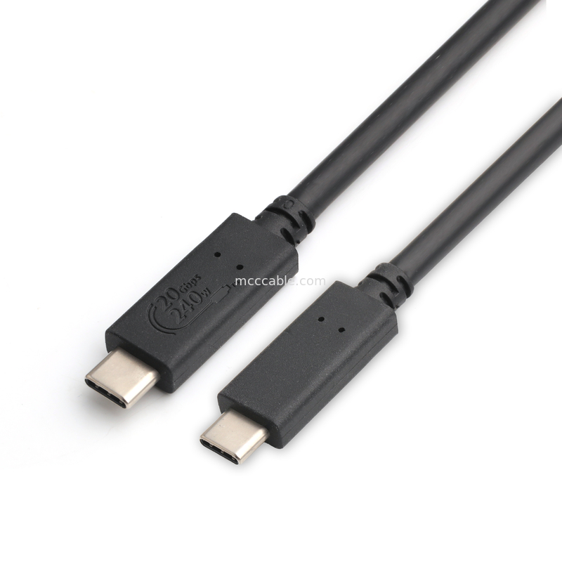 USB4 केबल 8K 240W 20Gbps औद्योगिक ग्रेड USB4 केबल अल्ट्रा उच्च संचरण दर सुपर तेजी से चार्ज