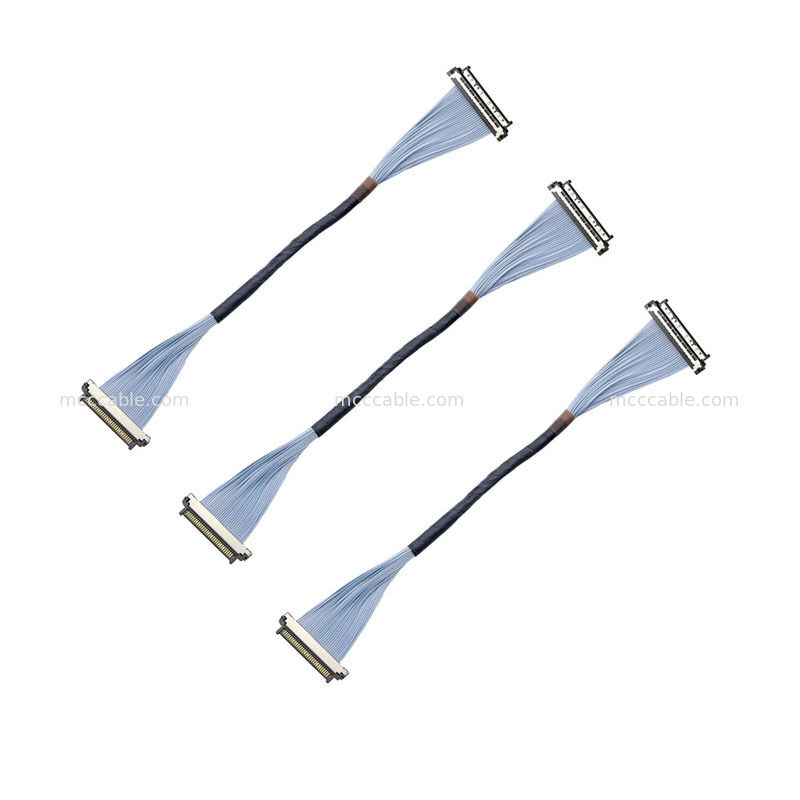 पुलिस बॉडी कैम और डैश कैम के लिए पेशेवर ग्रेड USL20-30SS-018C माइक्रो कोएक्सियल केबल 0.4 मिमी कनेक्टर