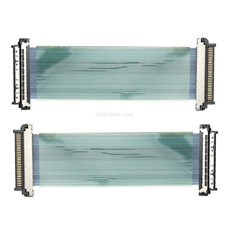 0.4 मिमी USL20-30SS-050BH माइक्रो कोएक्स केबल असेंबली, परमाणु संयंत्र निरीक्षण बॉट्स के लिए EMI-परिरक्षित