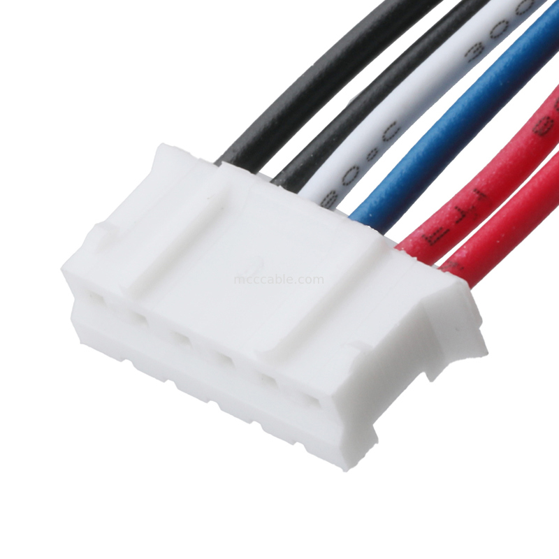 6-पिन से 6-पिन वायर हार्नेस - 2.0mm पिच UL1007 26AWG - कस्टम पिनआउट