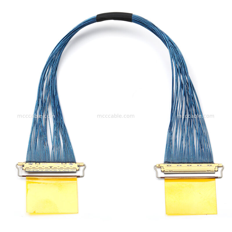 20453-040T-01 कनेक्टर के साथ माइक्रो कोएक्सियल केबल असेंबली – कस्टम OEM हाई-स्पीड इंटरकनेक्ट