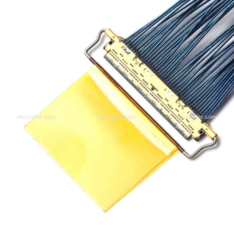 20453-040T-01 कनेक्टर के साथ माइक्रो कोएक्सियल केबल असेंबली – कस्टम OEM हाई-स्पीड इंटरकनेक्ट